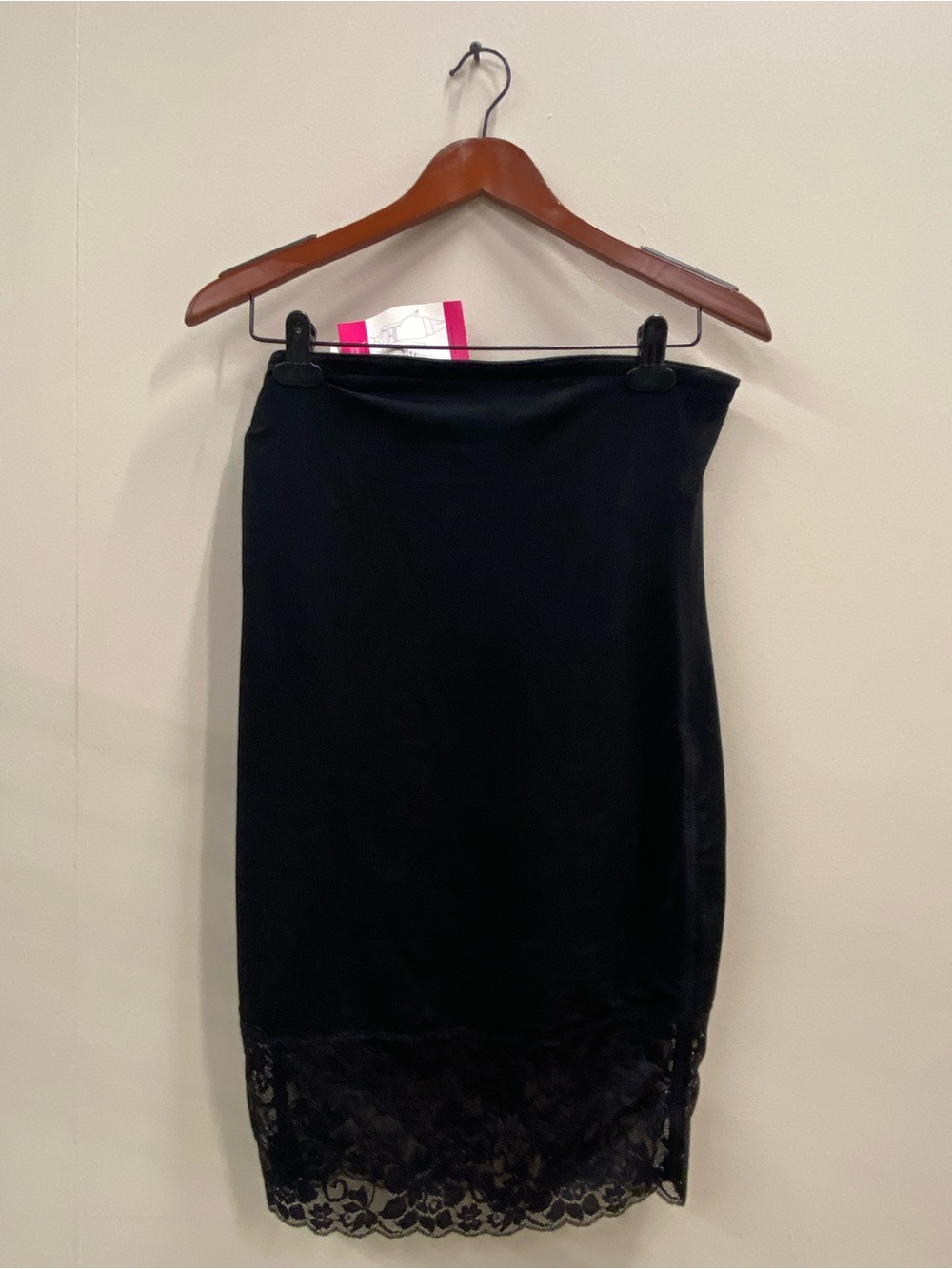Black Lace Hem Tummie Tummie Slippie shapewear